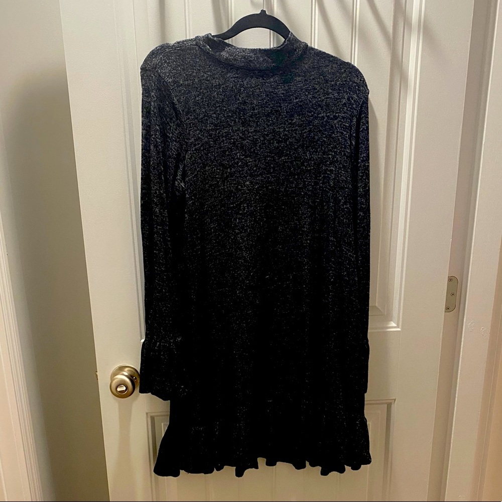 Express ruffle hem dress